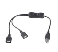 KieTeiiK USB Power Splitter With On/Off Switcher Port 5V2A Charging For Multiple Devices Pumps LED Lights Double USB Female Adapter