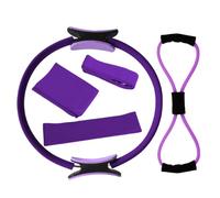 Juego de anillos de pilates, kit esencial de pilates para mujer, expansor de pecho, anillo de resistencia para pilates, anillo circular de pilates para piernas, brazos y muslos, pérdida de peso