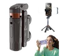 KIEYIQE Mini trípode Pocketflex, trípode Razunoth Mini JJ02, Interruptor de botón de un Solo Toque, Control Desmontable de Mano de rotación Flexible de 360° (Black Double Light)