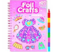 KIFHCMPR Foil Crafts Kids-ropa,Kit Manualidades niños, DIY Creativo Actividad Artística para Niños, kits de actividades de bricolaje,Juego de Viaje, Regalos para Niños Niña 4+ Años Navidad Cumpleaños