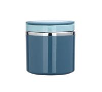 KIFSDLF Fiambrera portátil tipo bento de 630/1000 ml con asa, recipiente térmico for sopa, bolsa sellada, lonchera isotérmica para queso, frutas, ensaladas, dulces y mermelada(Blue-1000ml)