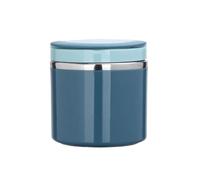 KIFSDLF Fiambrera portátil tipo bento de 630/1000 ml con asa, recipiente térmico for sopa, bolsa sellada, lonchera isotérmica para queso, frutas, ensaladas, dulces y mermelada(Blue-630ml)