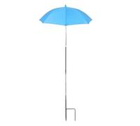 KIFSDLF Sombrilla de color for plantas de exterior, 26 pulgadas, for plantas grandes, flores, ajustable, for jardín(Sky blue)