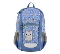 KIGA Maxi - Mochila con compartimento interior independiente, ergonómica, con correa de pecho ajustable en altura, para guardería y ocio, a partir de 3 años, 10 litros, Cat Momo - Azul-Púrpura, 24 x