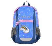 KIGA Maxi - Mochila con compartimento interior independiente, ergonómica, con correa de pecho ajustable en altura, para guardería y ocio, a partir de 3 años, 10 litros, Rainbow Lui - Púrpura-Azul,