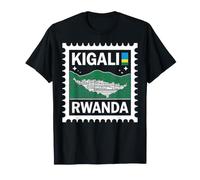 Kigali Ruanda - Sello Postal para Recuerdo de Viaje Camiseta