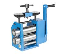 KigerNee Máquina de laminación manual 3 en 1 para joyas, 76 mm, laminador combinado, prensa de joyas, grosor ajustable, 0,03 - 6,5 mm, para oro, plata, cobre, alambre semicircular