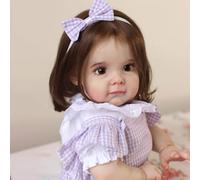 KIGKYO Muñeca Renacida Simulada De 23 Pulgadas/60 Cm, Muñeca Renacida Puramente Hecha A Mano, Muy Linda, con Venas Y Sangre Visibles.