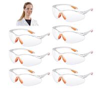 Kigniote 8 piezas Gafas Trabajo Gafas Protectoras Transparentes Gafas de Seguridad Trabajo Gafas Seguridad Gafas de Proteccion-Antivaho/Antipolvo/Antiarañazos