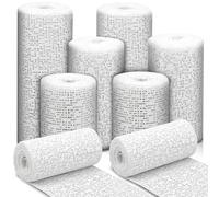 Kigniote Lote de 6 paños de yeso de París, 5 cm, 10 cm, 15 x 270 cm, para modelar, color blanco