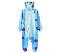 Kigurumis Onesie de Dibujos Animados Unisex Pareja en General Invierno Divertido Lindo Homewear Monstruo Animal Mono Festival L Sully