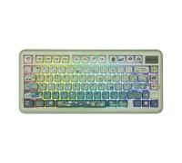 KiiBoom Phantom81 Lite - Teclado mecánico con 75% de junta, programable, QMK&VIA, teclado inalámbrico para juegos, retroiluminación RGB, carcasa ABS + tecnología UV, intercambiable en caliente para