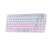 KiiBoom Phantom81 V4 - Teclado mecánico acrílico semitransparente, sello cremoso, 75% inalámbrico, teclado gaming con batería de 8000 mAh, RGB, intercambiable en caliente, brillo a través de NKRO, Win
