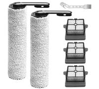KiimSin Cepillos Rodillo Accesorios para Tineco iFloor 5 Breeze Complete Repuestos de Aspirador en Seco y Húmedo, 2 Cepillos Rodillo + 3 Filtros Hepa + 1 Cepillo