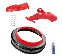 KiimSin Repuesto para Dyson V11 aspiradora Accesorios, Anillo de sellado fijo superior + Botón lengüeta Clip Cabezal Limpiador + Botón de interruptor de gatillo reforzado + destornillador