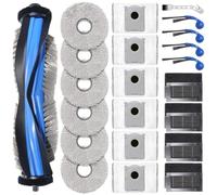 KiimSin Repuestos para ECOVACS DEEBOT T30C Omni, T30C Omni Gen2, T50 Pro Omni Gen3 Accesorios aspiradoras Robot, 1 Cepillo Principal, 6 paños, 6 Bolsas para Polvo, 4 filtros, 4 cepillos Laterales