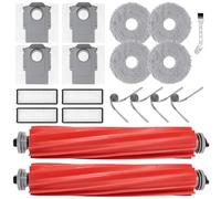 KiimSin Repuestos para Roborock QV 35A / QV 35S / QR 798 / QR 598 Accesorios aspiradoras robot, 2 cepillo principal, 4 paños, 4 bolsas para polvo, 4 filtros, 4 cepillos laterales