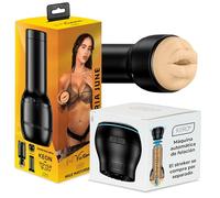 KIIROO PowerBlow Masturbador automático masculino con manga de boca Feel Victoria, máquina interactiva de mamadas, conecta con contenido interactivo para adultos a través de FeelMe AI, control de