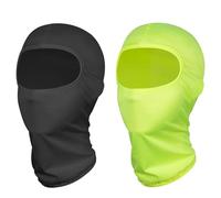 Kiiwah 2 Pares Pasamontañas Anti Viento para Hombres Mujeres, Transpirable Balaclava para Moto, Esqui, Bicicletas, Montañismo, Protector UV, Elástica