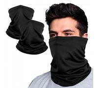 Kiiwah 2 Piezas Braga Cuello Elasticidad Multifunción para Hombre Mujer, Bragas de Cabeza Transpirable Máscara UV para Ciclismo Motocicleta Senderismo Camping