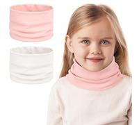 Kiiwah 2 Piezas Braga Cuello Niño, Pañuelos Cuello Niña Primavera Otoño Invierno Cálido Braga Cuello Niña Algodon Tubular Bufanda Niño Cuello para Niños Niñas 0-8 Años