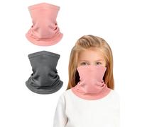 Kiiwah 2 Piezas Braga de Cuello Niños, Bufanda Pañuelos Cabeza de Invierno, Multifuncional Bragas de Cabeza para Niños y Niñas, Deporte Calentador de Cuello Mascarilla para Al Aire Ciclismo Esquí