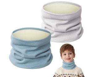 Kiiwah 2 Piezas Bufandas Algodón para Niño Niña, Pañuelos de Cuello de Bebé de Invierno Multipropósito Braga Cuello para Niños Niñas 0-8 Años Al Aire Libre