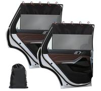 Kiiwah 2 Piezas Parasol Coche Lateral Bebe, Parasol Ventana Coche con Protección UV, Cortina de Protección Solar Magnética Coche para Infantil Niños Adulto Mascotas