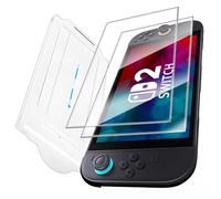 Kiiwah 2 Piezas Protector Pantalla para Nintendo Switch 2 Modelo 2025, Protector Switch 2 con Herramienta de Instalación Cristal Templado Antiarañazos, Resistente al Agua y sin Burbujas