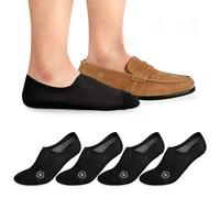 Kiiwah 4 Pares Calcetines Invisibles para Hombre Mujer, Verano Tobilleros de Algodón Transpirables Cortos Antideslizantes Silicona Bajos