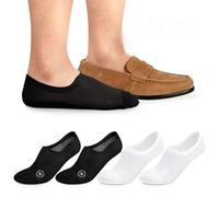 Kiiwah 4 Pares Calcetines Invisibles para Hombre Mujer, Verano Tobilleros de Algodón Transpirables Cortos Antideslizantes Silicona Bajos