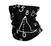 KIJ Álgebra Geometría Matemáticas abstractas, Braga de cuello con protección solar, bandana para correr, andar en bicicleta, pescar y practicar deportes al aire libre.