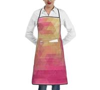 KIJ Arte abstracto moderno con rombos geométricos, Para mujeres con bolsillos, delantales para cocina, jardinería y salón