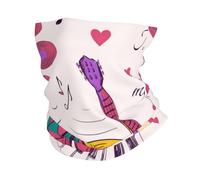 KIJ Discos de música La música blues es mi tema de vida, Braga de cuello con protección solar, bandana para correr, andar en bicicleta, pescar y practicar deportes al aire libre.