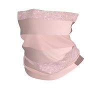 KIJ Elegante raya rosa ruborizada con brillo dorado rosa, Braga de cuello con protección solar, bandana para correr, andar en bicicleta, pescar y practicar deportes al aire libre.