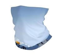 KIJ Flor blanca de la naturaleza, Braga de cuello con protección solar, bandana para correr, andar en bicicleta, pescar y practicar deportes al aire libre.