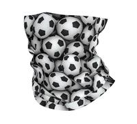 KIJ Impresión de pila de balones de fútbol, Braga de cuello con protección solar, bandana para correr, andar en bicicleta, pescar y practicar deportes al aire libre.