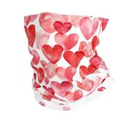 KIJ Imprimir Corazones rojos cayendo, Braga de cuello con protección solar, bandana para correr, andar en bicicleta, pescar y practicar deportes al aire libre.