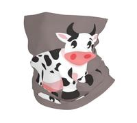 KIJ Linda vaca de dibujos animados impresa, Braga de cuello con protección solar, bandana para correr, andar en bicicleta, pescar y practicar deportes al aire libre.