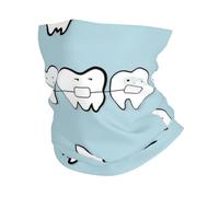 KIJ Patrón de dientes Diente Caricatura dental, Braga de cuello con protección solar, bandana para correr, andar en bicicleta, pescar y practicar deportes al aire libre.