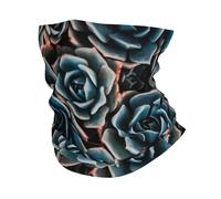 KIJ Suculentas frescas impresas, Braga de cuello con protección solar, bandana para correr, andar en bicicleta, pescar y practicar deportes al aire libre.