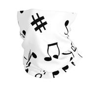 KIJ Tema musical impreso, Braga de cuello con protección solar, bandana para correr, andar en bicicleta, pescar y practicar deportes al aire libre.