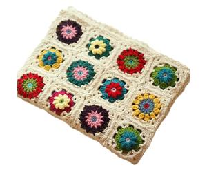 KIJING Manta de ganchillo 100% hecha a mano, estilo suéter, manta de punto suave para sofá, cama, decoración del hogar (blanco, 80 x 60)