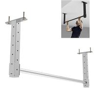 KIJyfgTR Barras de dominadas for el Techo, Ajustables en Altura, for Ejercicios de Fuerza de Brazos en el hogar(Silver)