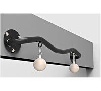 KIJyfgTR Barras de dominadas, Pelota de Entrenamiento for Dedos y muñecas, Palo de Ejercicios de Fitness for Hombres y Mujeres(Nero)