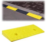 KIJyfgTR Car Ramp Plastic Ramp, Used For Lane Loading and Unloading Dock, Car Truck Wheelchair Movement(Giallo,50x27x8cm)