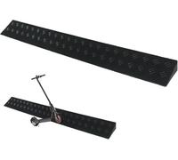 KIJyfgTR Door Threshold Ramp, Wheelchair Ramp, Plastic Ramp For Threshold Doors and Bathrooms That Can Be Cut(Nero,13 * 5.5cm/5.1 * 2.1in)