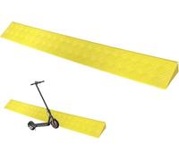 KIJyfgTR Door Threshold Ramp, Wheelchair Ramp, Plastic Ramp For Threshold Doors and Bathrooms That Can Be Cut(Giallo,10 * 4cm/4 * 1.5in)