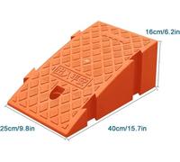 KIJyfgTR Driveway Ramp Plastic Wheelchair Ramp For Driveway - Lightweight Kerb Ramps Threshold Ramp Portable(Rosso,H:16cm/6.3)