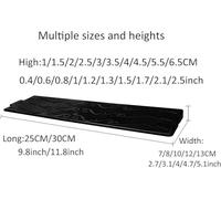 KIJyfgTR Home Wheelchairs, Ramps, Doors, Stairs, Bathrooms, Wheelchairs, Scooters, Baby Strollers(Nero,30 * 10 * 3-3.5cm)